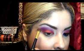Red and Purple "Look" using Glama Girl Cosmetics by Mz. Latina Glam