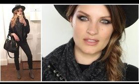 5 Minute Smoky Eyes and NYC Clothes Haul OOTD