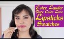 Estee Lauder Pure Color Love Lipsticks Review, Swatches, Demo