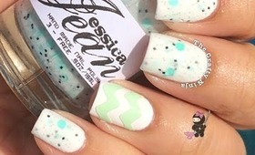 DIY Chevron Nail Stickers by The Crafty Ninja