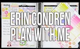 Erin Condren Hourly Plan with Me | The Novel Coffee Doughnuts Spread
