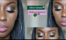 Olive Green Makeup for Brown eyes|BeautybyCresent