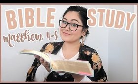 Bible Study With Me // Matthew Chapter 4-5