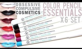 Review & Swatches: OCC Cosmetic Color Pencil Essentials x 6 Set