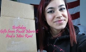 Birthday Mail from Paula Marie C + Small Mini Rant