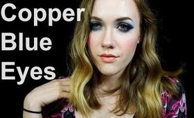 Wicked Wednesday: Copper Blue Makeup