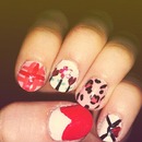 Valentine's Day nail art design