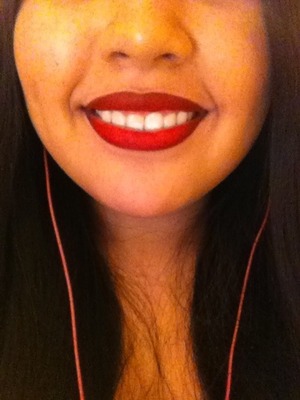  first time trying a gradient red lip... I used ruby woo