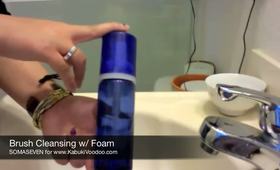 Save Money And Water By Cleaning Your Brushes With Foam!