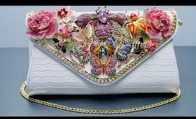 DIY | Rhinestone Brooch Butterfly Bag | BellaGemaNails