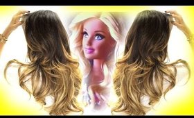 ★ How to: BARBIE CURLS Hairstyle |  Easy Face Slimming Hairstyles for Hard-to-Curl Hair