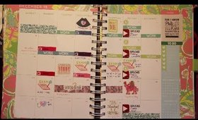 How I Plan Out My Lilly Pulitzer Agenda December 2015 | hellokatherinexo