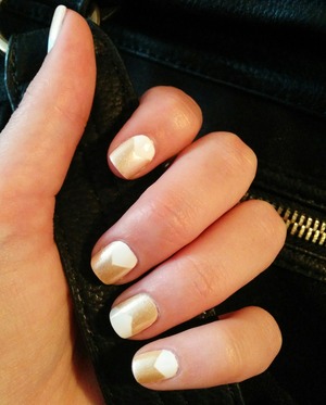 Opi 'Up front and personal' on White polish