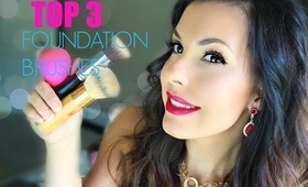 My TOP 3 Foundation Brushes / Applicators + DEMO