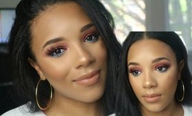 Red Wine Smokey Eye |  pop of Color