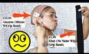 Save Your Edges w/ WiGrip Band "High End" vs "Low End" 😉  Comparing Ebay & Amazon Wig Grip Bands