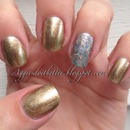 gold and silver nails