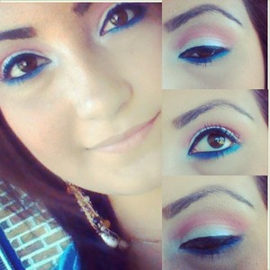 spending my 4th of July working all afternoon D: might as well do my makeup 4th of July?:D lol what do you think?