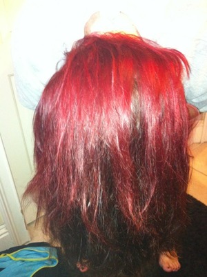 I went from my natural level 2 to this red