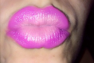Mac magenta, up the amp & fabby lipstick 