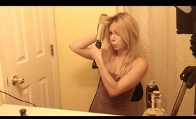 HOW TO GET WAVY HAIR . LOOSE MESSY HAIR TUTORIAL