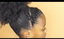 Easy Cute Natural Hairstyle For Girls Braided Puff || Vicariously Me