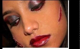 Halloween  vampire makeup tutorial and our Halloween party sneak peek...