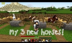 "MEET MY NEW 3 HORSES!" - Minecraft