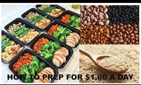 FULL WEEK OF MEAL PREP FOR $1.00/MEAL & UNDER 400 CALORIES