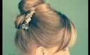 Party Hair Tutorial Updo - Inspired by Audrey Hepburn