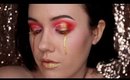 Editorial Makeup Dripping Tears NYX Ultimate Brights & Stila Magnificent Metals