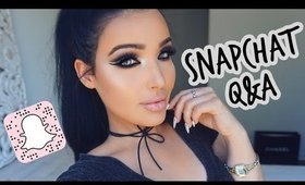 SNAPCHAT Q&A | High School Pics, Dealing w/ Breakups, & Makeup Collabs?!