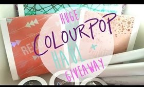 {GIVEAWAY} Huge ColourPop Haul