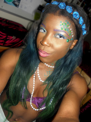 My makeup from this past Halloween when I was a mermaid! Watch the tutorial here: https://www.youtube.com/watch?v=G4_4NCLJ0iE&list=UUMpweAU0Nyb1Hc7kZfbItOQ&index=18