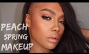 SPRING PEACH MAKEUP TUTORIAL FOUNDATION ROUTINE | SONJDRADELUXE