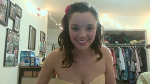 Dressed up as Belle for Halloween!  Sort of a modern spin on a classic.