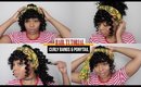 Curly Bangs and Curly Ponytail | ft China Hair Mall Indian Kinky Straight Wig