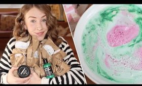 CHRISTMAS & HALLOWEEN LUSH HAUL + DEMOS | Rhiannon Ashlee