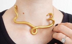 DIY Statement Snake Necklace
