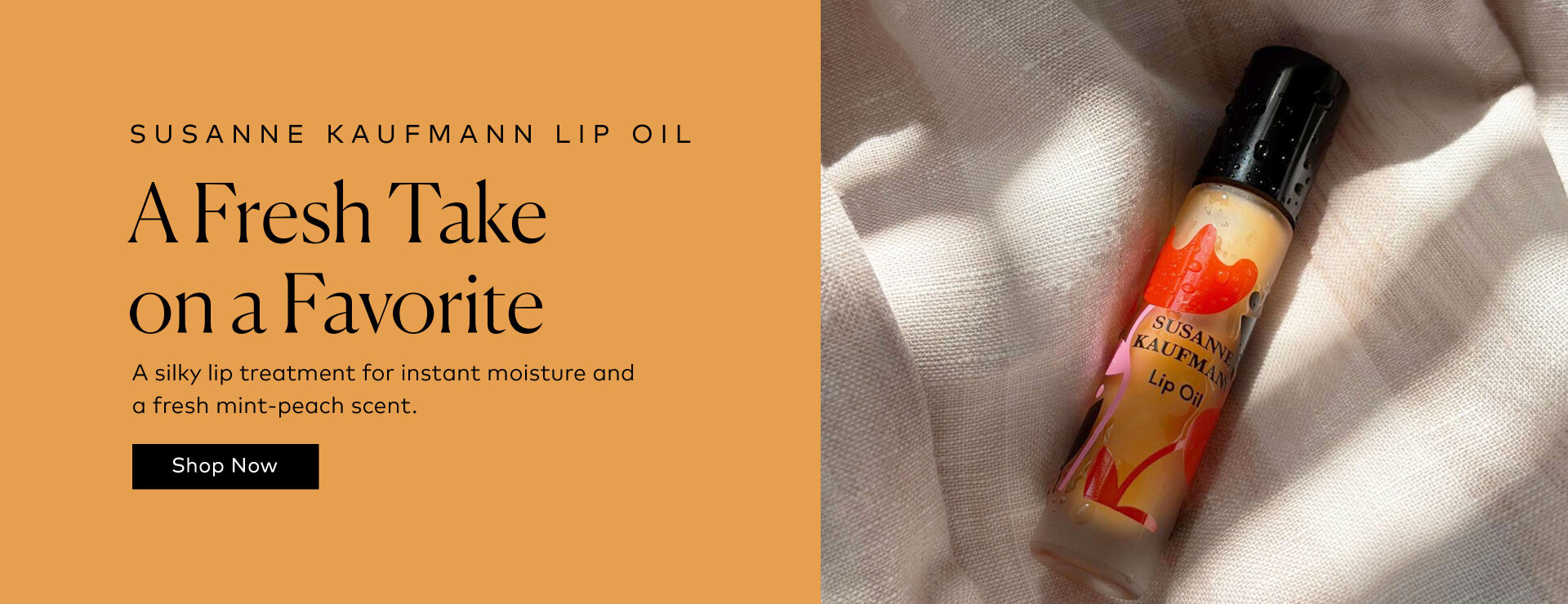 Formulated with botanical oils and a fresh mint-peach scent to visibly plump, smooth, and soften. Shop the Susanne Kaufmann Lip Oil at Beautylish.com