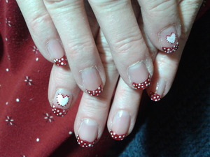 Look I did on my mom. Happy Valentine's Day! :)