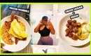 WHAT I EAT IN A DAY | Easy Healthy Meal Ideas for Lazy People | Protein Waffle McGriddle