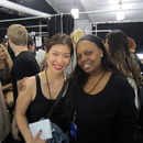 Backstage at Anna Sui with Pat McGrath (CG in Tempt)