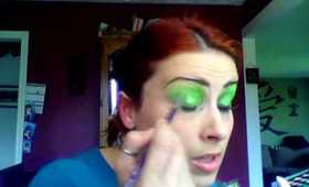 kiwi green Katy Perry Hot and Cold look..