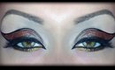 Blue Brown Duochome Cat Eye - Makeup Tutorial ft. Coastal Scents (MAC Dupe)