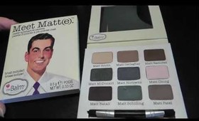 The Balm Meet Matte Palette Review