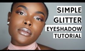 Simple Pink Glitter Eyeshadow Tutorial