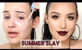 GRWM: QUICK SUMMER SLAY MAKEUP TUTORIAL | AMANDA ENSING