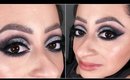 New Year's Eve Silver Glitter Cut crease Makeup Tutorial