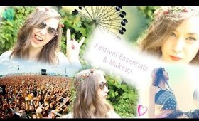 ♥ FESTIVAL ESSENTIALS AND EASY MAKEUP IDEA  ♥